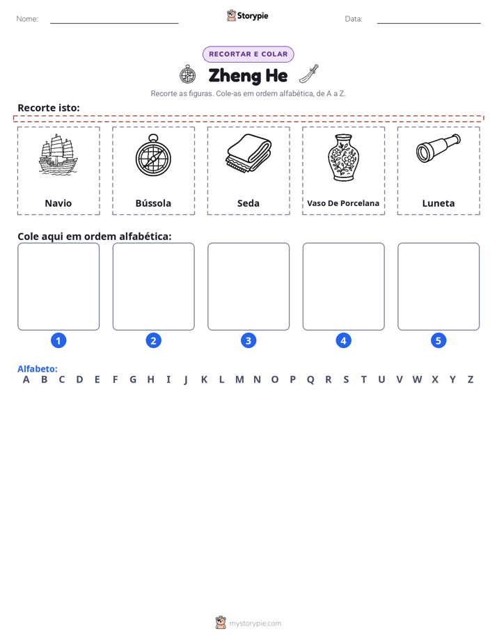 Recortar & Colar Alfabeto