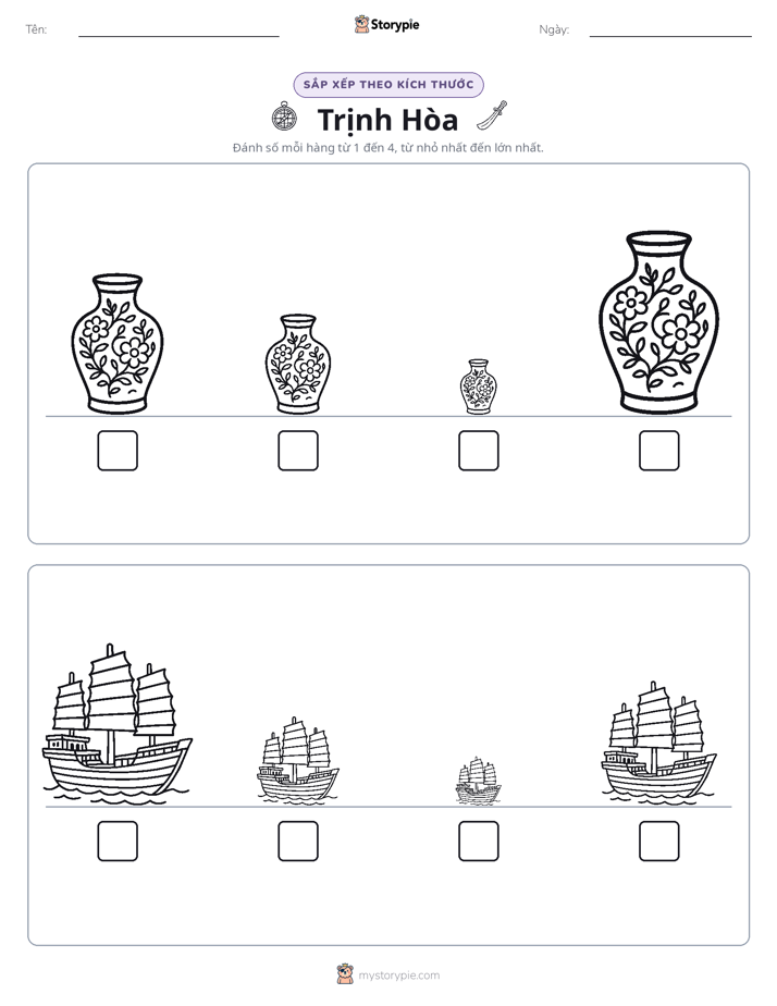 Thứ Tự Kích Thước