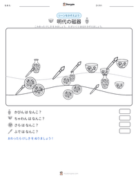 明代の磁器 の印刷可能ワークシートプレビュー