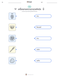 เครื่องลายครามราชวงศ์หมิง ตัวอย่างแบบฝึกหัดที่พิมพ์ได้