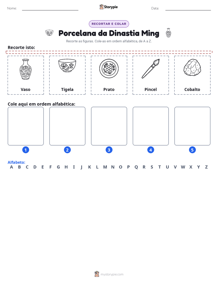 Recortar & Colar Alfabeto