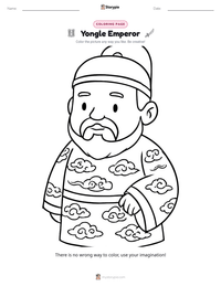 Yongle Emperor printable worksheet preview