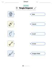 Yongle Emperor printable worksheet preview
