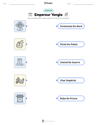 Aperçu de la feuille de travail imprimable Empereur Yongle