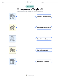Anteprima della scheda stampabile di Imperatore Yongle