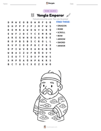 Yongle Emperor printable worksheet preview