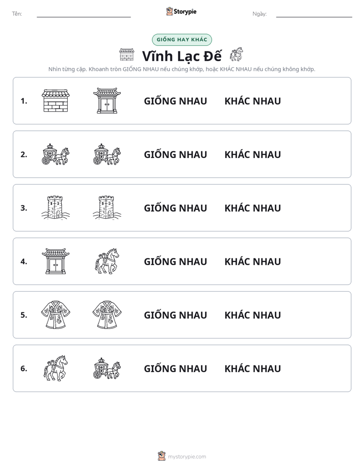 Giống Hay Khác