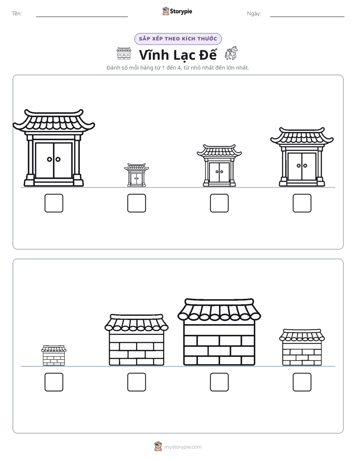 Thứ Tự Kích Thước