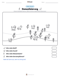 Domestizierung druckbare Arbeitsblatt Vorschau