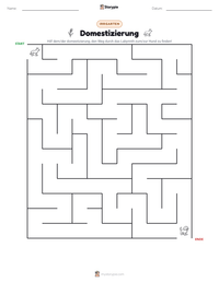 Domestizierung druckbare Arbeitsblatt Vorschau