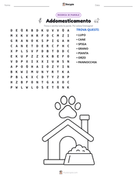 Anteprima della scheda stampabile di Addomesticamento