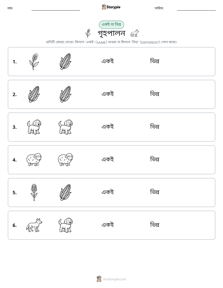 একই বা ভিন্ন