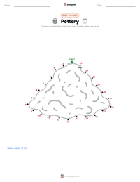 Pottery printable worksheet preview
