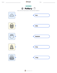 Pottery printable worksheet preview