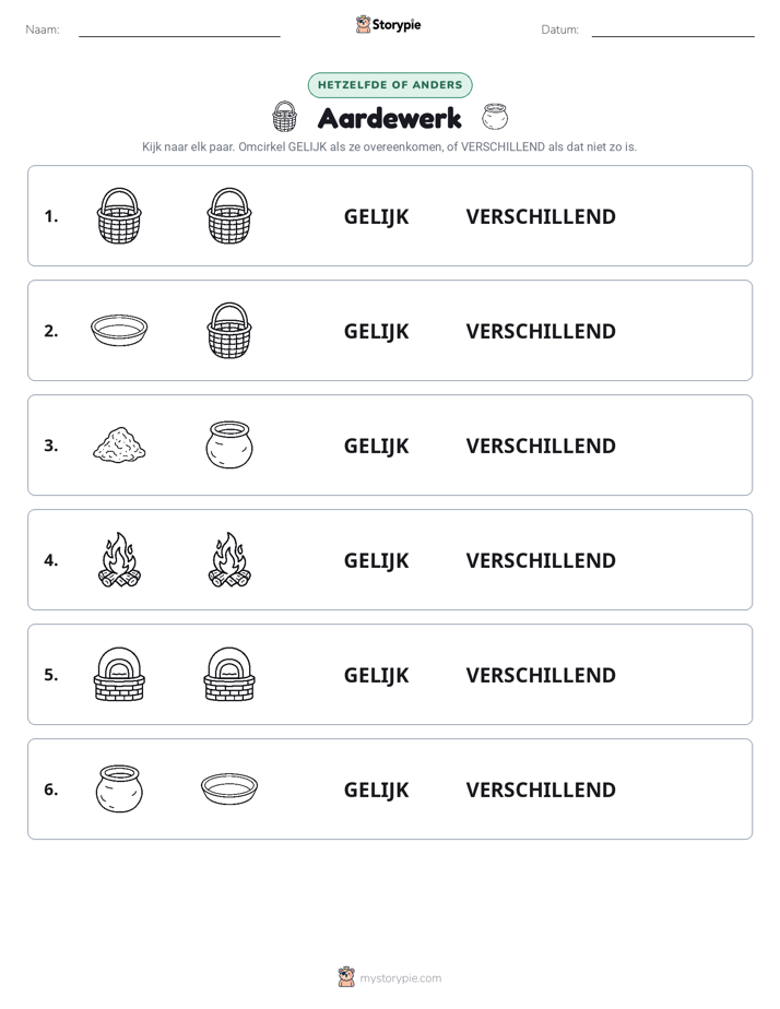 Zelfde of Verschillend