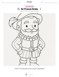 Sir Francis Drake printable worksheet preview