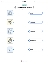Sir Francis Drake printable worksheet preview
