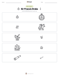 Sir Francis Drake printable worksheet preview