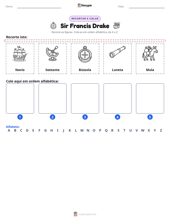 Recortar & Colar Alfabeto