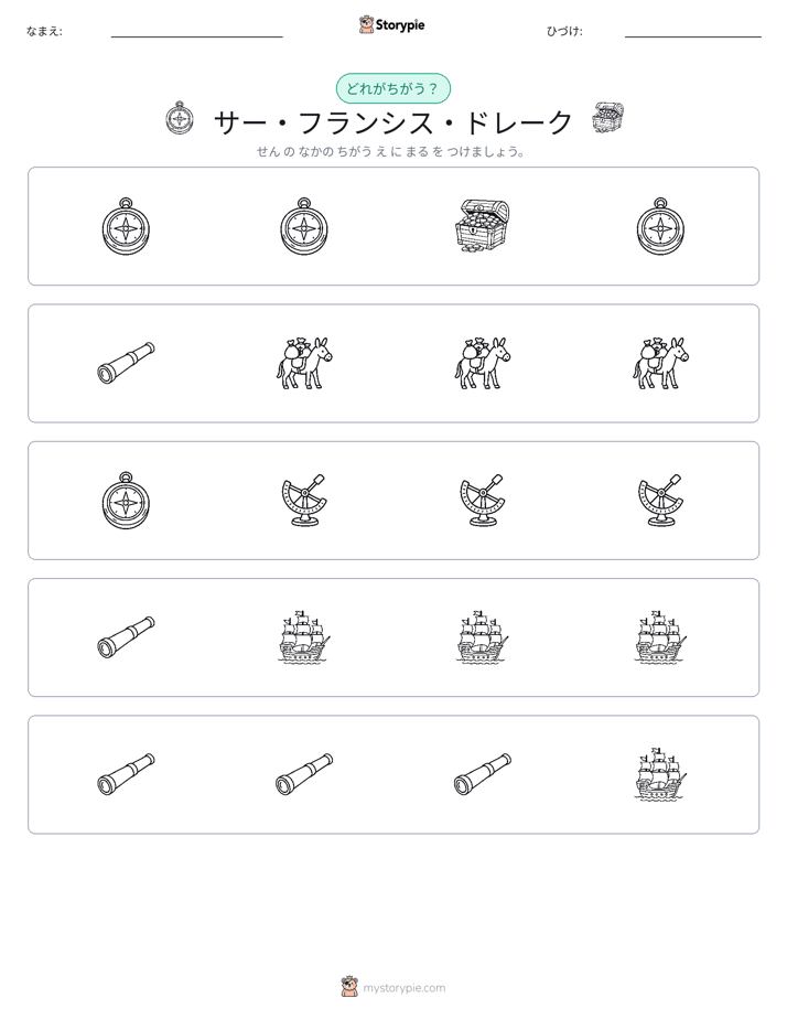 異なるものを見つけよう