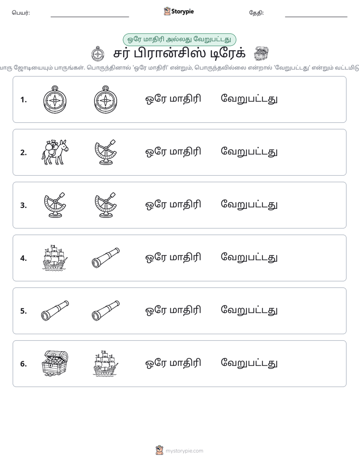 அதே அல்லது மாறுபட்டது