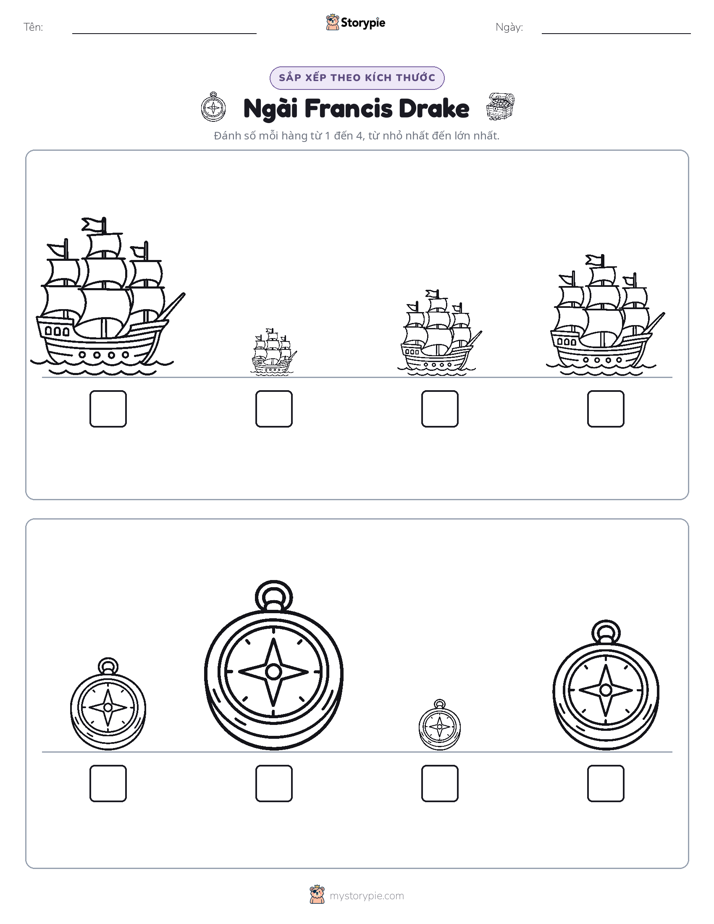 Thứ Tự Kích Thước