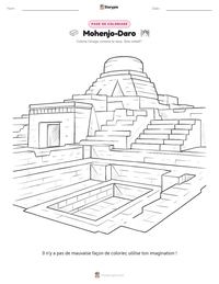 Aperçu de la feuille de travail imprimable Mohenjo-Daro