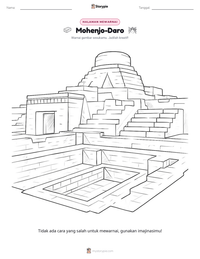 Prabaca lembar kerja cetak Mohenjo-Daro