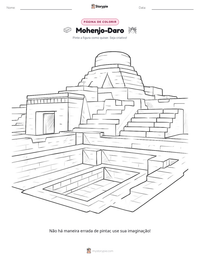 Prévia da folha de atividades imprimível Mohenjo-Daro