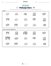 Mohenjo-Daro printable worksheet preview
