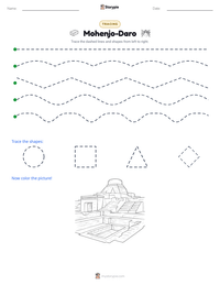 Mohenjo-Daro printable worksheet preview