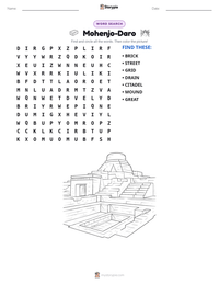 Mohenjo-Daro printable worksheet preview