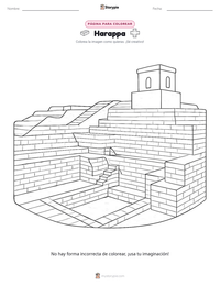Vista previa de la hoja de trabajo imprimible de Harappa