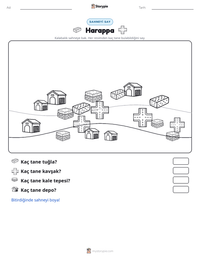 Harappa yazdırılabilir çalışma sayfası önizlemesi