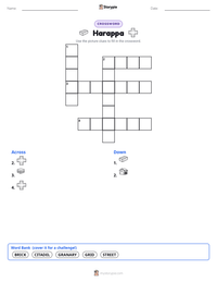 Harappa printable worksheet preview