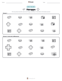 Harappa printable worksheet preview