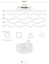 Harappa printable worksheet preview