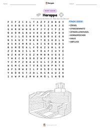 Harappa druckbare Arbeitsblatt Vorschau