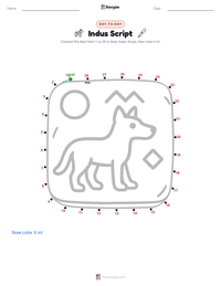 Indus Script printable worksheet preview