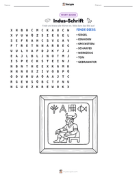 Indus-Schrift druckbare Arbeitsblatt Vorschau