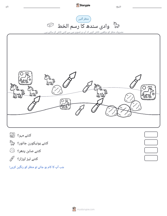 گنتی کا منظر