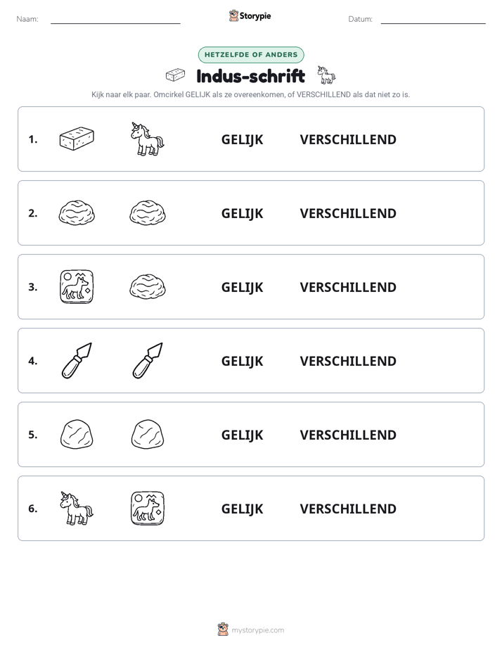Zelfde of Verschillend