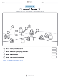 Joseph Banks printable worksheet preview
