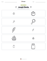 Joseph Banks printable worksheet preview
