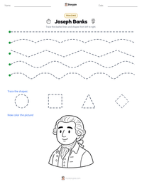 Joseph Banks printable worksheet preview