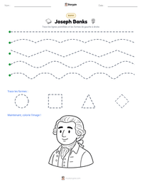 Aperçu de la feuille de travail imprimable Joseph Banks
