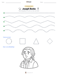 Joseph Banks afdrukbare werkblad voorbeeld