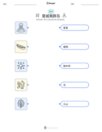 夏威夷群岛 可打印工作表预览