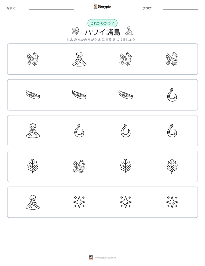 異なるものを見つけよう