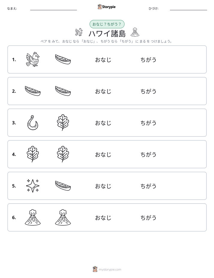 同じか違うか